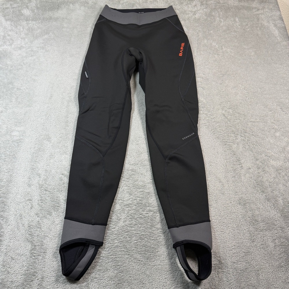 BARE Exowear Pants Men ML/MG Black Stirrup Scuba Diving Thermal Undergarment